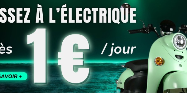 Passez au scooter ou à la moto électrique avec la LOA Easy-Watts : moins d’un euro par jour !